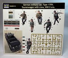 Master Box German military car, Type 170V, Tourenwagen w/crew, WWII 35113 New