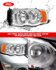 Headlight Assembly Compatible with 2002-2005 Dodge Ram 1500/03-05 Ram 2500 3500