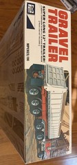 MPC Gravel Trailer Super-Long 12″ 1/25 Scale Model Kit Dump MPC823 NEW SEALED