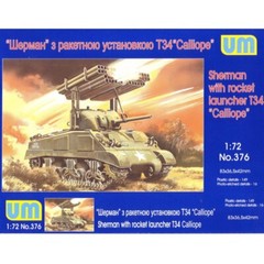 UNIMODELS UM 376 scale models kit 1:72 American medium tank M4 Sherman