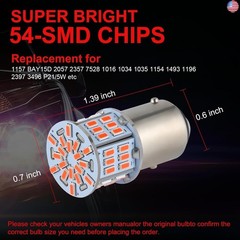 4PCS 1157 LED Bulb Brake Tail Light 12V-24V Super Bright 2357 2057 7528 BAY15D