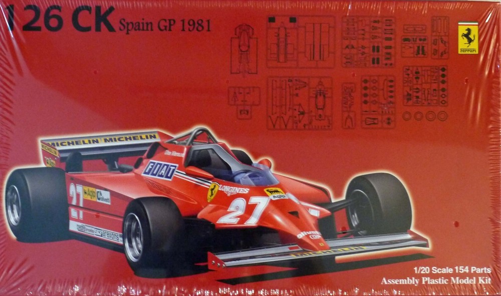 Fujimi 1/20 Scale 090351 Ferrari 126CK F1 Spain GP 1981 Model NEW SEALED US SHIP