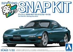 Aoshima 1/32 Rakupla Snap Kit No.04-MB Infini FD3S RX-7 Mica Blue Model Kit NEW