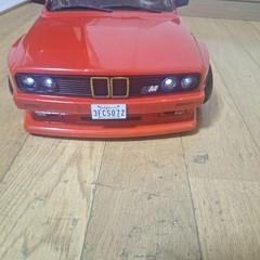 BMW E30 1/10 RC Car Body Shell Marlboro Red LED Headlights