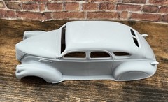 1/24 Scale: Chopped “1937 Lincoln Zephyr Sedan” Body. 3D Printed; Resin.