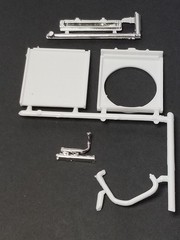 Kenworth W-925 RADIATOR , SHROUD , TANK , HOSES from AMT 1:25 Model Kit