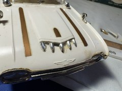 Vintage AMT 1961 Plastic Model Styline Kit Ford Thunderbird T-Bird Built Custom