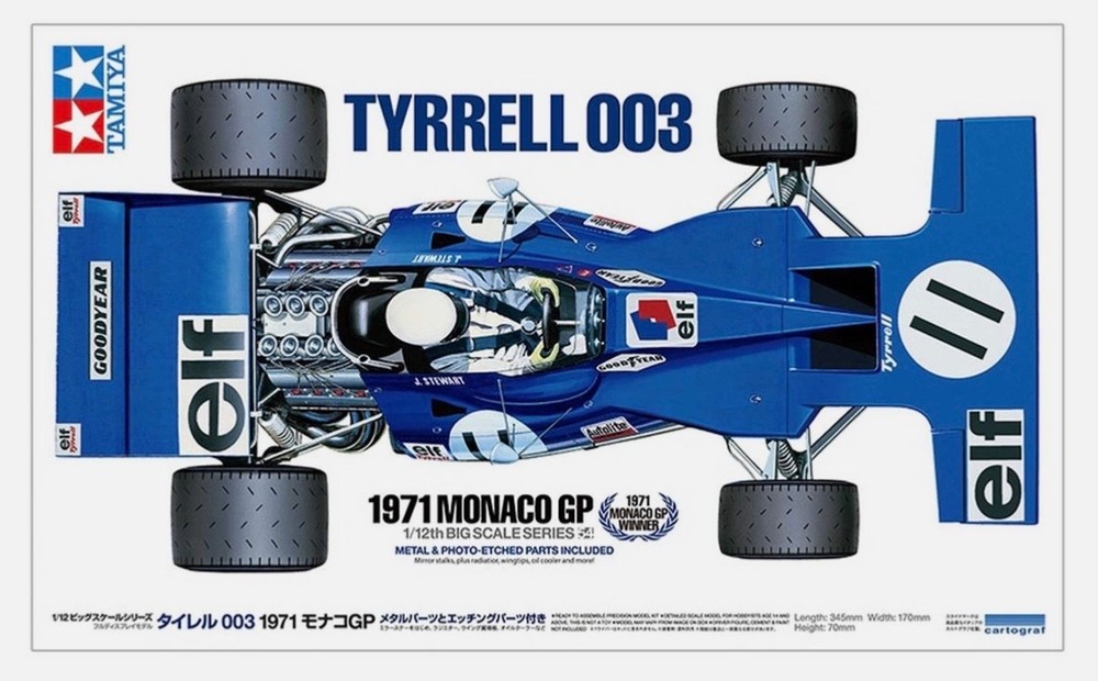 Tamiya 1/12 Tyrrell 003 ’71 Monaco GP w/Etch Parts TAM12054 Plastics Cars/Trucks