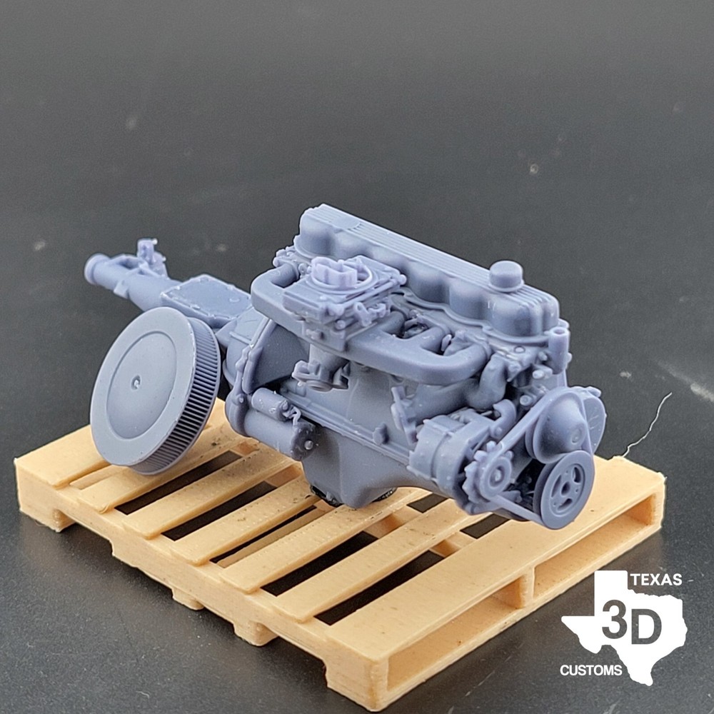 Clifford 4bbl Ford 300 Inline 6 model engine resin 3D printed 1:24-1:8 scale