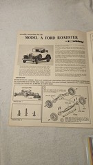 VINTAGE HUBLEY MODEL A FORD ROADSTER Metal Model Kit NO. 854K-300