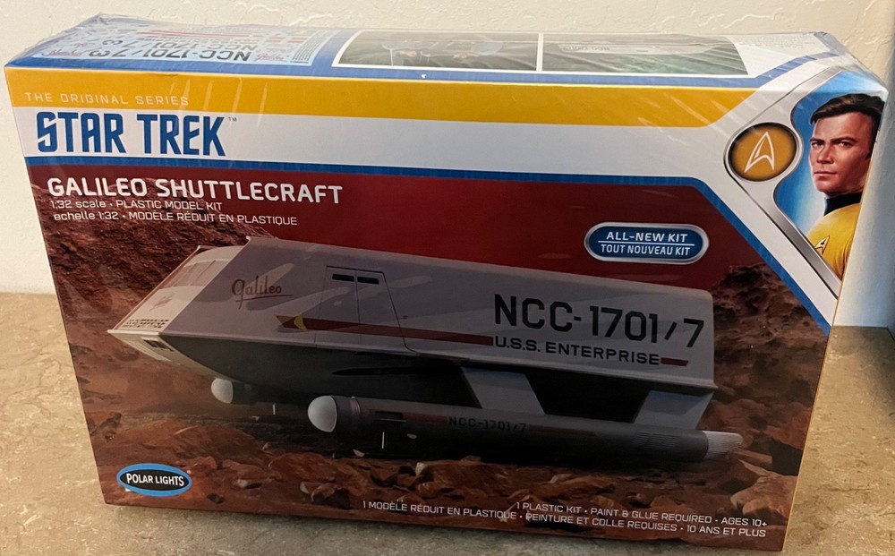 Polar Lights 1:32 Skill 2 Model Kit Galileo Shuttlecraft “Star Model Kit Sealed