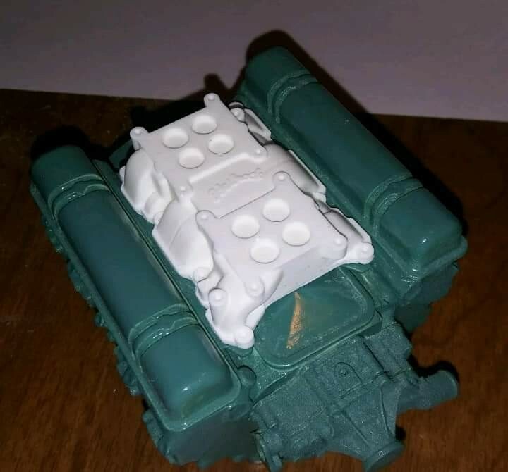 1/8th Buick nailhead dual quad carburetor intake big deuce Revell monogram 1/8
