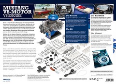 Franzis 1965 Ford Mustang Engine Model Kit with Collector’s Book – updated 2023