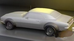 Chevrolet Camaro 1967 Wide Body Kit and Wheel Tire Unpainted Resin Printed 1/24