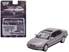 Mini GT MGT00792 1/64 BMW 750IL Aspen Silver Metallic with Sun Roof