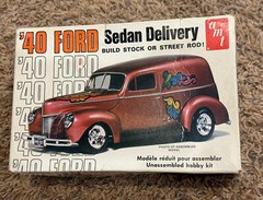 AMT 1940 FORD SEDAN DELIVERY STREET ROD STOCK – 1/25 Vintage 1977