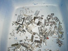 1/25 or 1/24 ? Lot of Car & Truck Chrome Parts for parts or restore Free SH