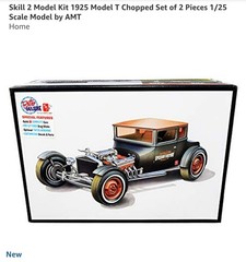 AMT 1167 1925 F0RD T Chopped 1:25 Scale Model Kit NEW In Box!