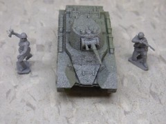 MIR / Roco Minitank Compatible WWII Russian bT-7 & Airfix Soldiers Lot#7417B©
