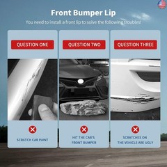 Archaic Front Bumper Lip Spoiler Compatible for 2021 2022 2023 Toyota Camry