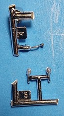56 CHEVY NOMAD DOOR and TAILGATE HANDLES – REVELL 2489 – MODEL CAR KIT PARTS LOT