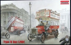 Roden 739 Type B Bus LGOC, Omnibus Company London General, 1/72 scale model kit