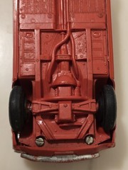 Vintage 1966 Ford Mustang Dealer Promo Model Car Red Plastic 4 Screws Some Flaws