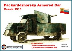1/35 Russian Packard-Izhorsky Armored Car Russia 1915 CSM SS Models