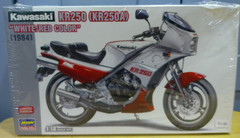 Hasegawa #21745 1/12 SCALE Kawasaki KR250 (KR250A) White/Red NEW IN DAMAGED BOX