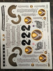 ScaleCoachworks 1/24 Scale Jagermeister Porsche 935 K3 Decal Sheet