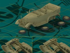 G4 (1935 Production) German Staff Car, WWII 1939-1945 Scale Model 1/72 ICM 72471