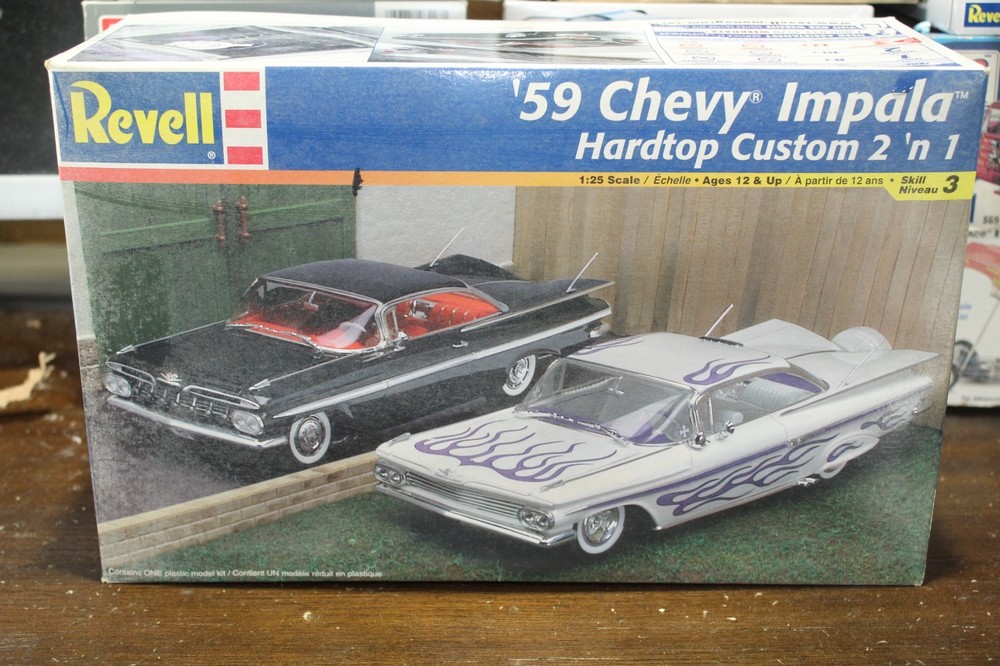 Revell 59 Chevy Impala Hardtop Custom Sealed Inside 1/25