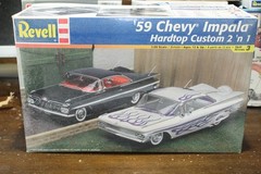 Revell 59 Chevy Impala Hardtop Custom Sealed Inside 1/25