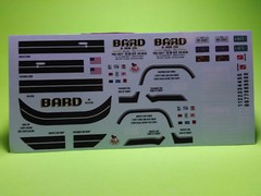 Mack R685ST 1/25 AMT big rig semi truck tractor waterslide decal sheet