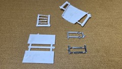 Autocar DC9964B Dump Truck CAB HOOD FENDERS 1:25 AMT NEW Model Kit PARTS