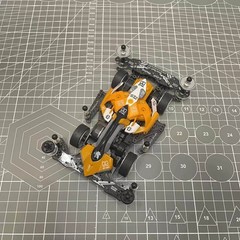 Tamiya 4WD Jedi 8G FMA Chassis Dual Shell Matte Metal Black Painted Car