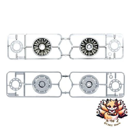 NEW Tamiya Big Truck Parts TROP.19 Matte Chrome Semi-Wide Wheels for 30mm Tires