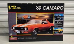 1/12 Monogram 1969 Chevy Camaro Model Kit w/ Extras *Started About 5% Completed*