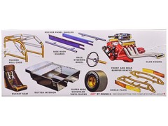 Skill 2 Model Kit 1965 Oldsmobile 88 “Modified Stocker” 1/25 Scale Model by AMT