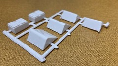 Autocar DC9964B Dump Truck BATTERY BOXES 1:25 Scale AMT NEW Model Kit PARTS