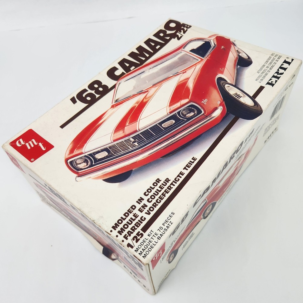 vintage AMT ERTL 1968 Chevrolet Camaro Z-28 Model Kit 6559 Complete Open Box