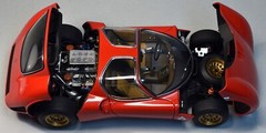 Race Car 1 18 Classic Vintage Racing 24 Custom Concept Carousel Red 12