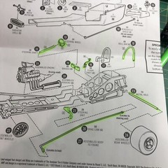 AMT 1:25 Custom Hot Rat Rod T Bucket Dragster Chassis W Axles LBR Model Parts
