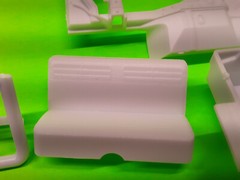 1963 Nova Chevy II Station Wagon 1/25 Frame Chassis Interior Tub Dash Bench Seat