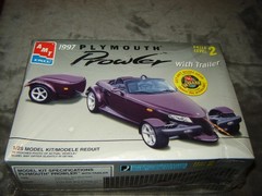 Amt Ertl 8588 Model Kit 1997 Prowler w/trailer Factory Sealed 1/25 scale 1997