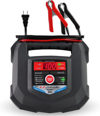15A Car Battery Charger and Maintainer, 4-In-1 Solution, for 6V/12V Power Sport,