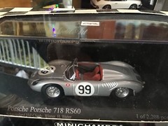 1/43 MINICHAMPS PORSCHE 718 RS 60, winner Water, silver, 1973, mint ++!
