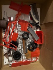 Vintage Lindberg Little Red Wagon 1/25 Open Box