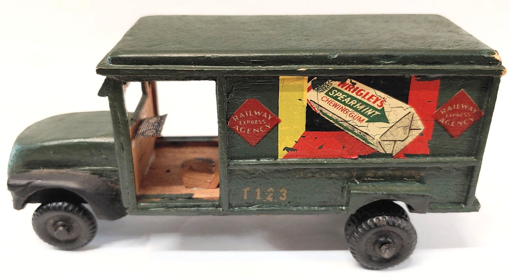 Rare TING-TRUCKS Railway Express Agency REA Balsa Wood Delivery Truck Well Built