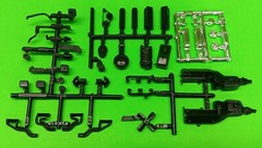 1984 GMC 4×4 Pickup Fall Guy Truck 1/25 350 5.7 v8 motor engine trans chrome